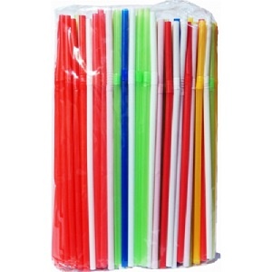 Трубочки для коктейля (200шт.х60уп.) цветная